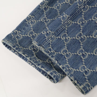 Gucci GG Jacquard Zip Fly Denim Pants 38 — view 7