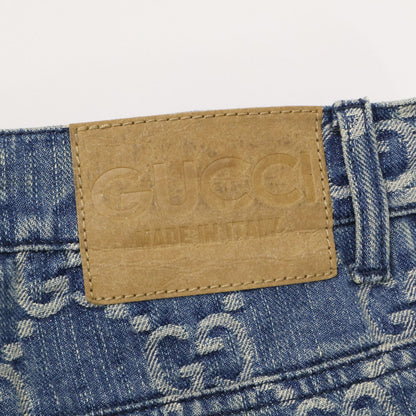 Gucci GG Jacquard Zip Fly Denim Pants 38 — view 8