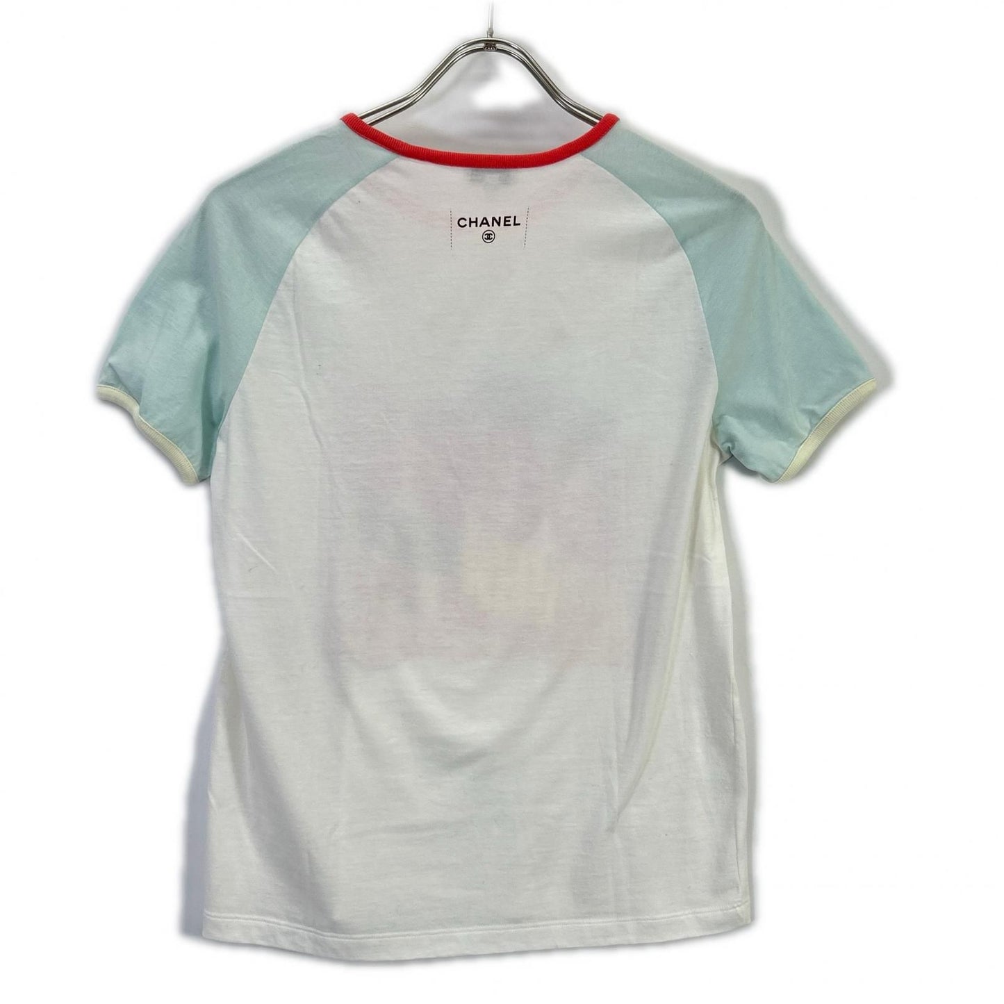 Chanel White Raglan Sleeve T-Shirt XS — view 2
