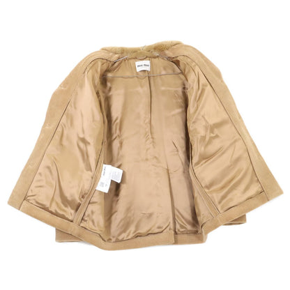 Miu Miu Corduroy Jacket 36 with Fur Collar — view 4