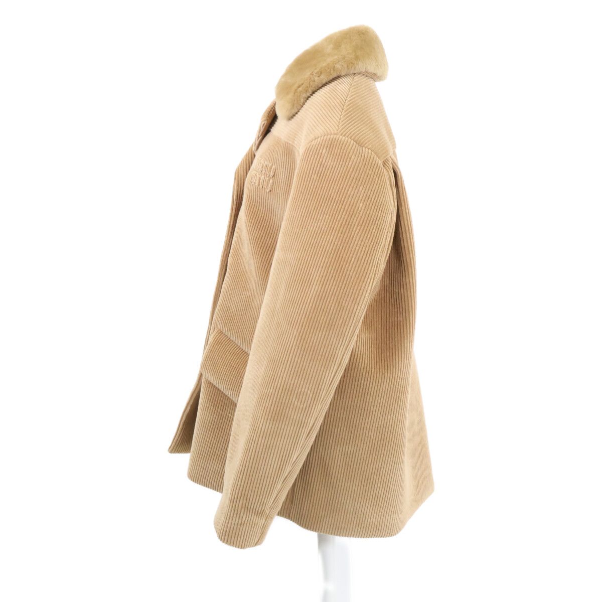 Miu Miu Corduroy Jacket 36 with Fur Collar — view 3