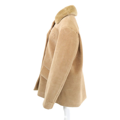 Miu Miu Corduroy Jacket 36 with Fur Collar — view 3