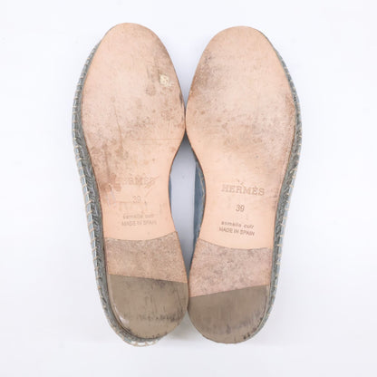 Hermes Suede Espadrille Slip Ons — view 6