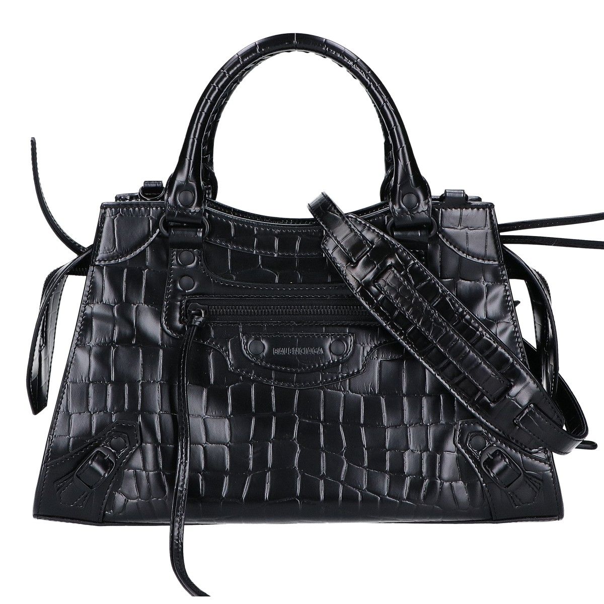 Balenciaga Embossed Leather Neo Classic City Small 2-Way Shoulder