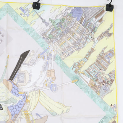 Hermes Yellow Etriers Remiles Artisans D Carre 90 Scarf — view 3