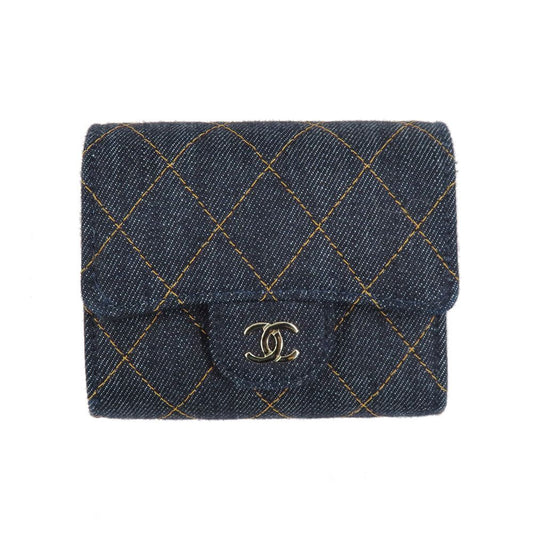 Chanel Small Classic Wallet Pre Collection Denim