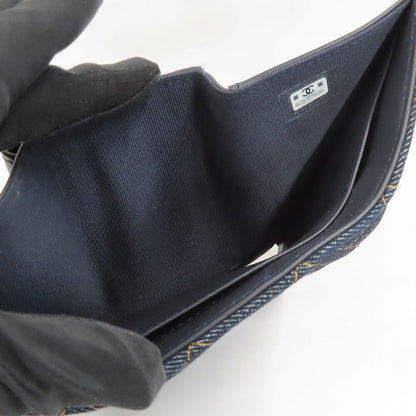 Chanel Small Classic Wallet Pre Collection Denim — view 8