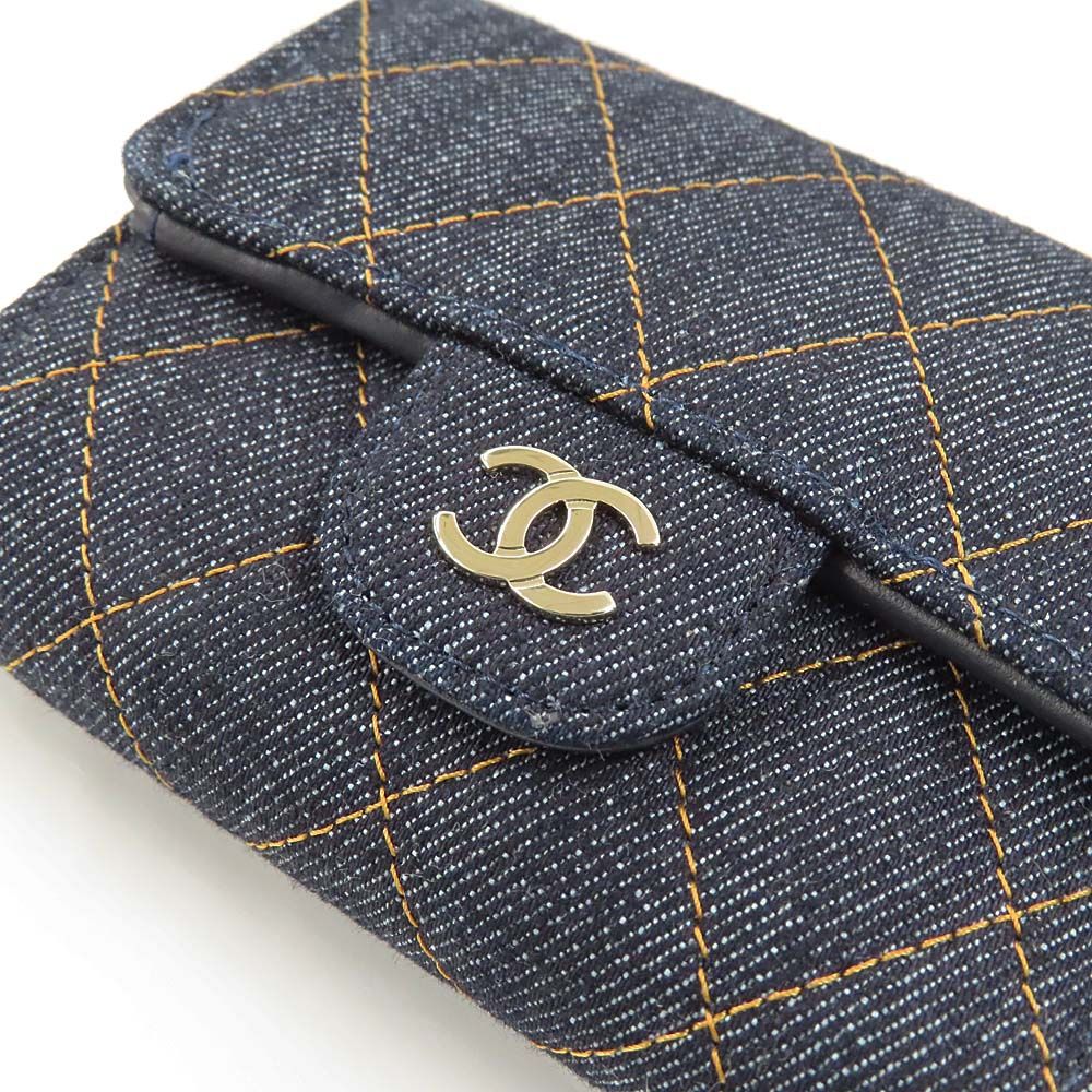 Chanel Small Classic Wallet Pre Collection Denim — view 6