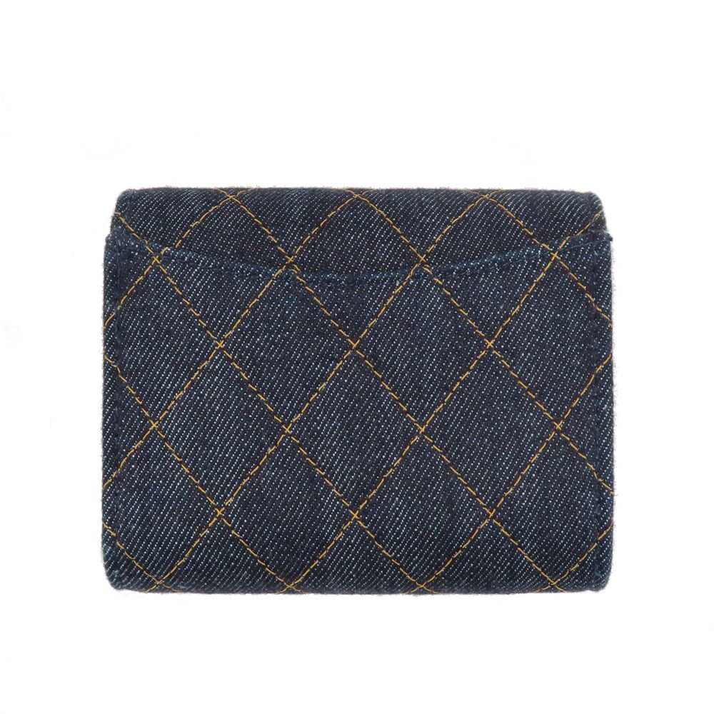 Chanel Small Classic Wallet Pre Collection Denim — view 4