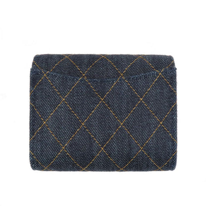 Chanel Small Classic Wallet Pre Collection Denim — view 4