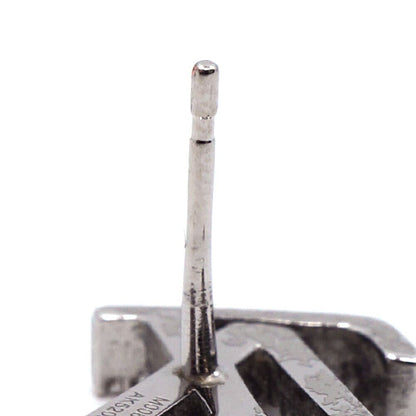 Louis Vuitton Iconic Strass LV Earrings One Side Silver — view 4