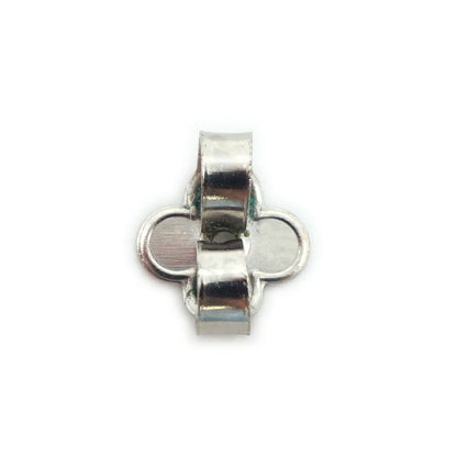 Louis Vuitton Iconic Strass LV Earrings One Side Silver — view 5
