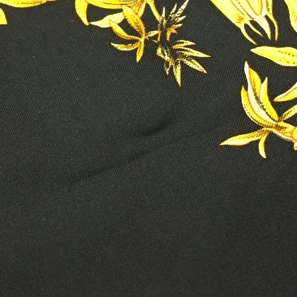 Hermes Carre 90 Scarf Passiflores Passion Flower Black Multicolor Silk 100% — view 7