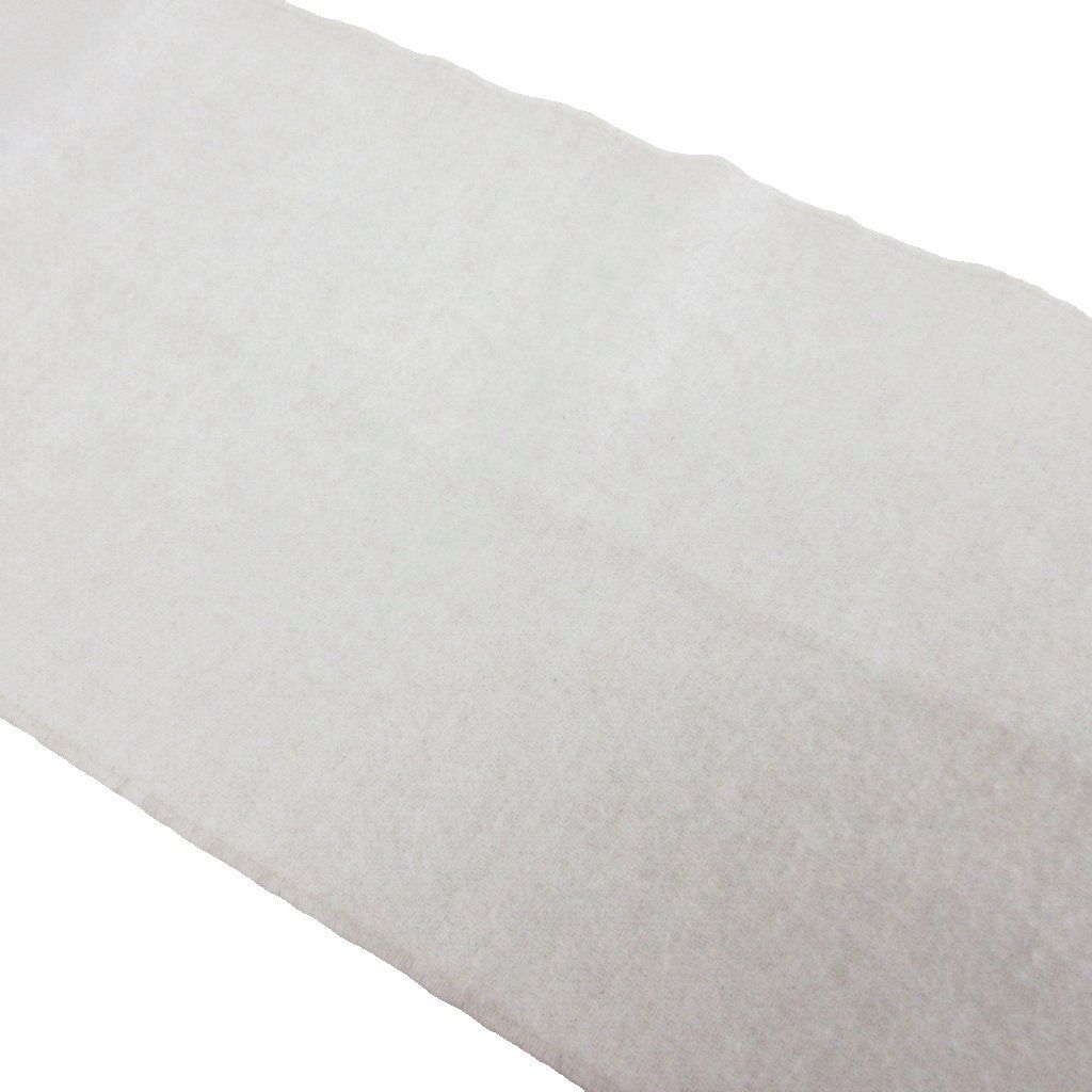 Loewe Anagram Embroidered Scarf Shawl Bicolor Fringe Wool Cashmere Blend Ivory — view 6