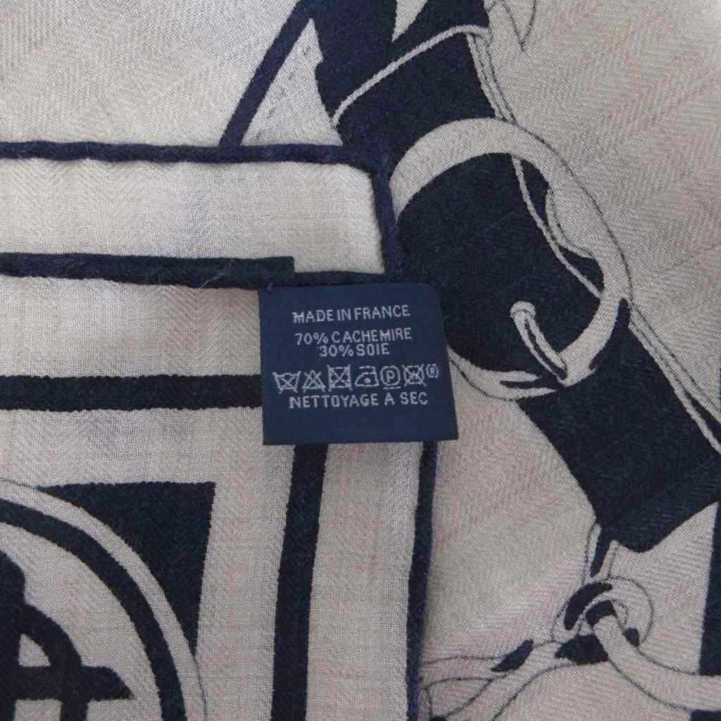 Hermes Carre Morning Walk la Promenade du Matin Large Shawl Cashmere Silk Blend — view 6