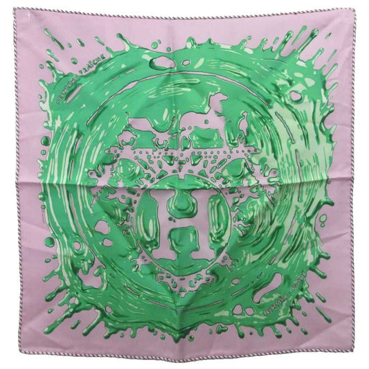 Hermes Carre 45 Gavroche Freshly Painted Peinture Fraiche Scarf Shawl All Over