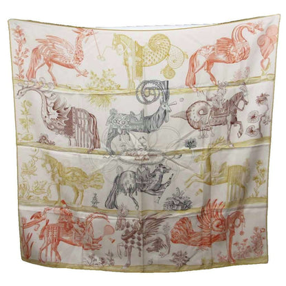 Hermes Carre 90 Double Face Della Cavalleria Favolosa Reversible Scarf Shawl