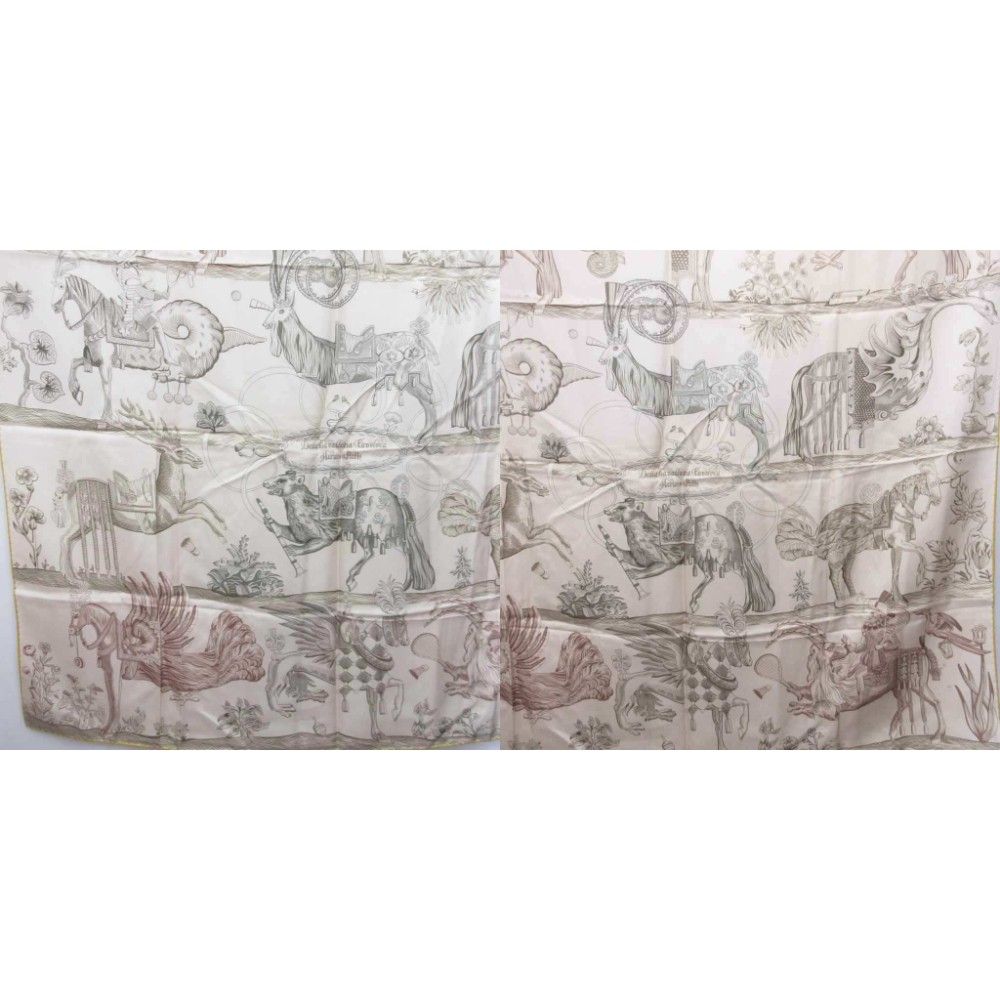 Hermes Carre 90 Double Face Della Cavalleria Favolosa Reversible Scarf Shawl — view 6