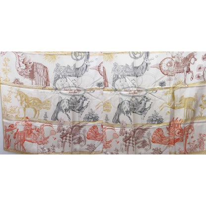 Hermes Carre 90 Double Face Della Cavalleria Favolosa Reversible Scarf Shawl — view 4