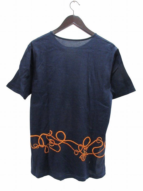 Dior Short Sleeve T-Shirt CD Logo Yacht Navy — view 3