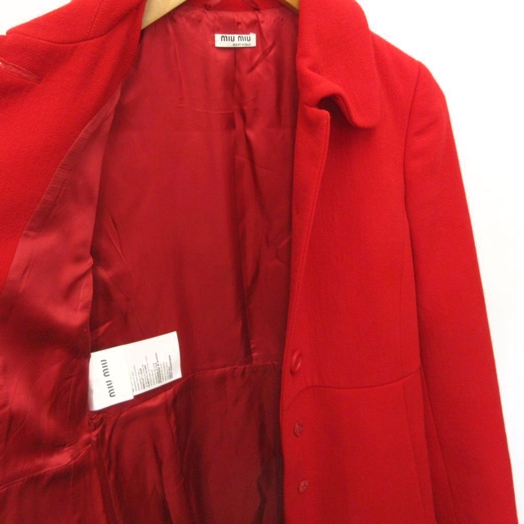Miu Miu Miu Che Star Coat Long Length Wool 36 — view 5