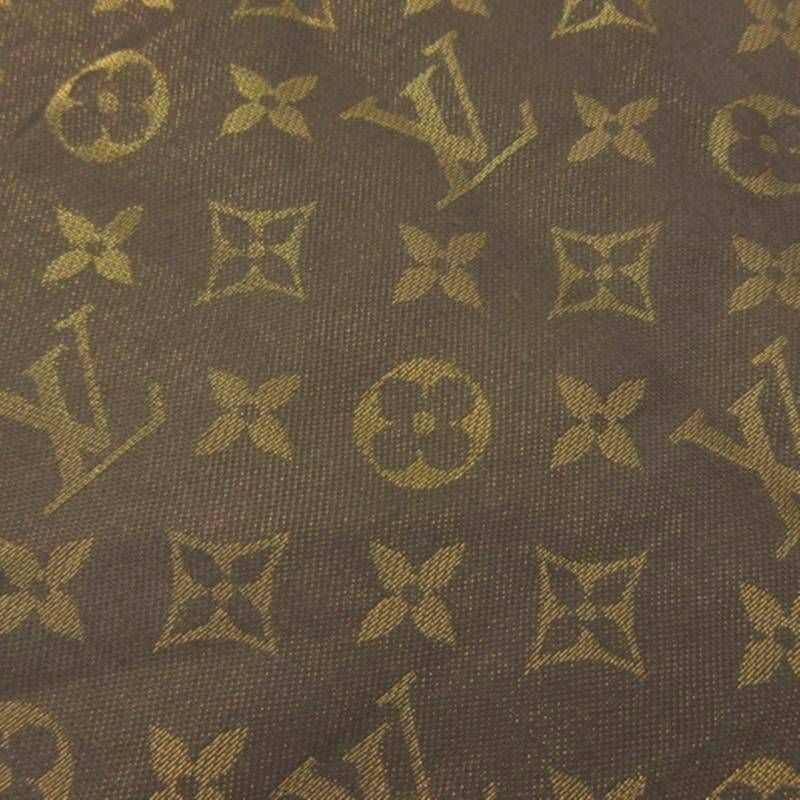 Louis Vuitton Monogram Shine Large Shawl Brown Scarf — view 5