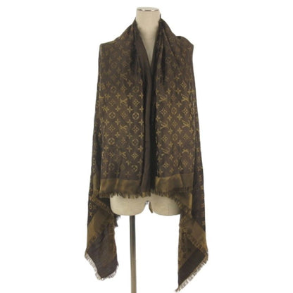 Louis Vuitton Monogram Shine Large Shawl Brown Scarf — view 2