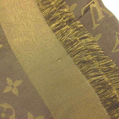 Louis Vuitton Monogram Shine Large Shawl Brown Scarf — view 7