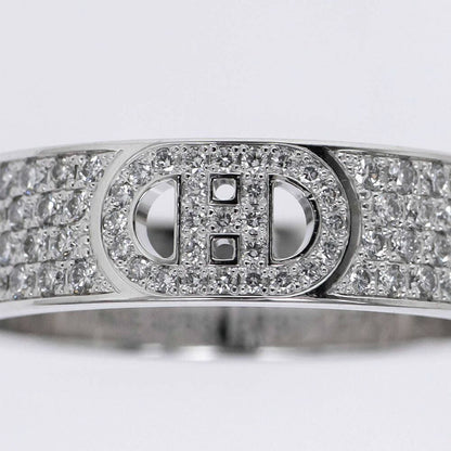 Hermes Ring D'ancre 18k White Gold Full Diamond — view 7