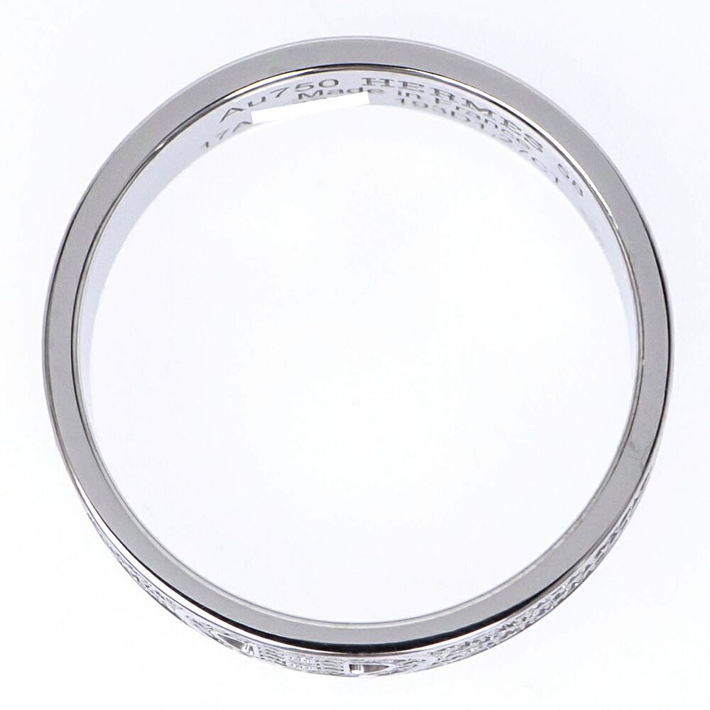 Hermes Ring D'ancre 18k White Gold Full Diamond — view 5
