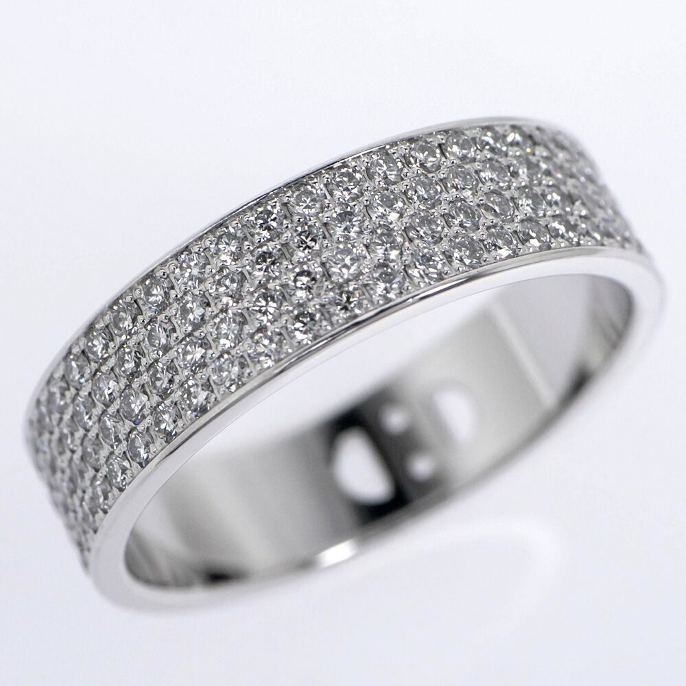 Hermes Ring D'ancre 18k White Gold Full Diamond — view 4