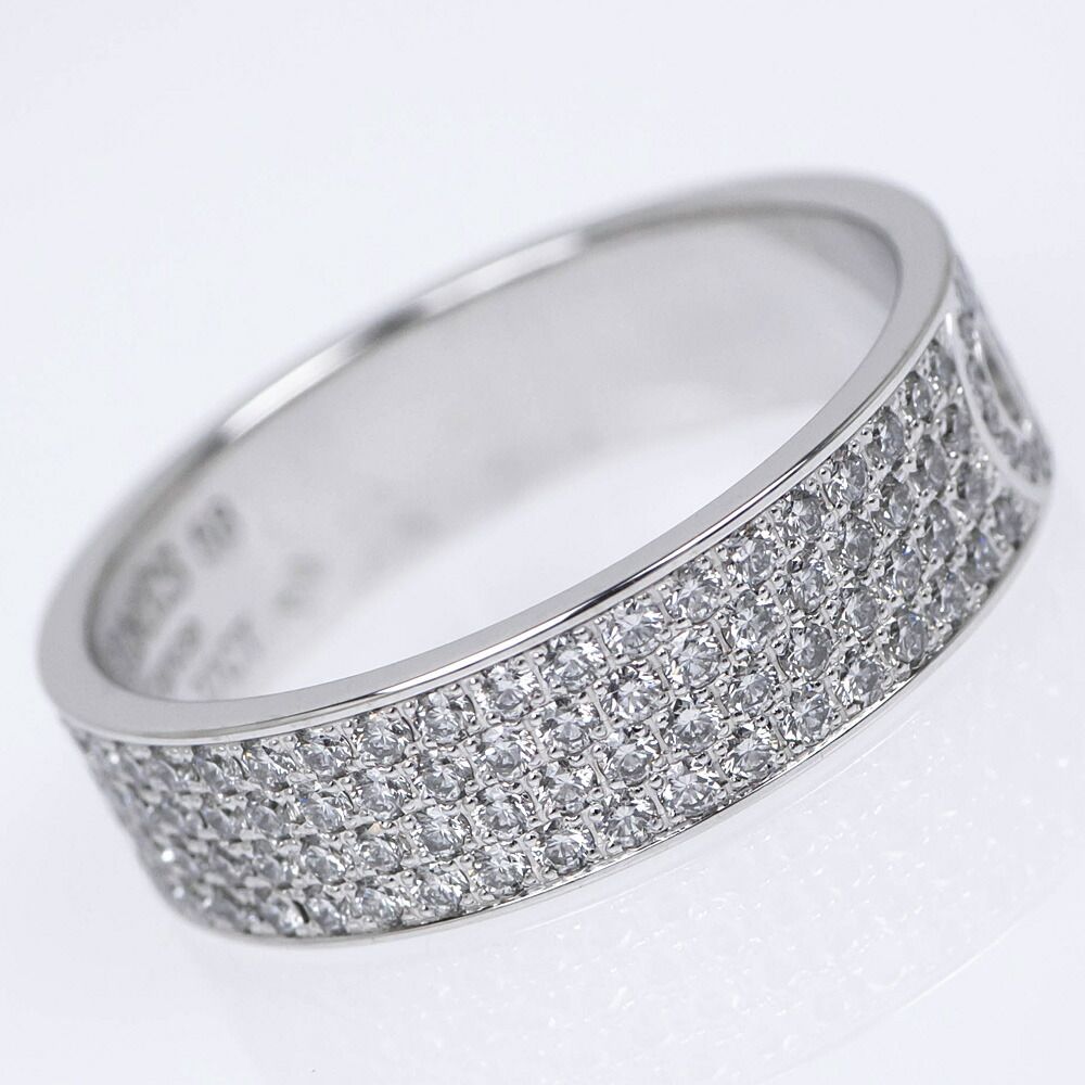 Hermes Ring D'ancre 18k White Gold Full Diamond — view 2