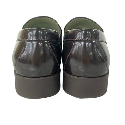 Bottega Veneta Loafers 35.5 Bordeaux Gold Monsieur Leather — view 3