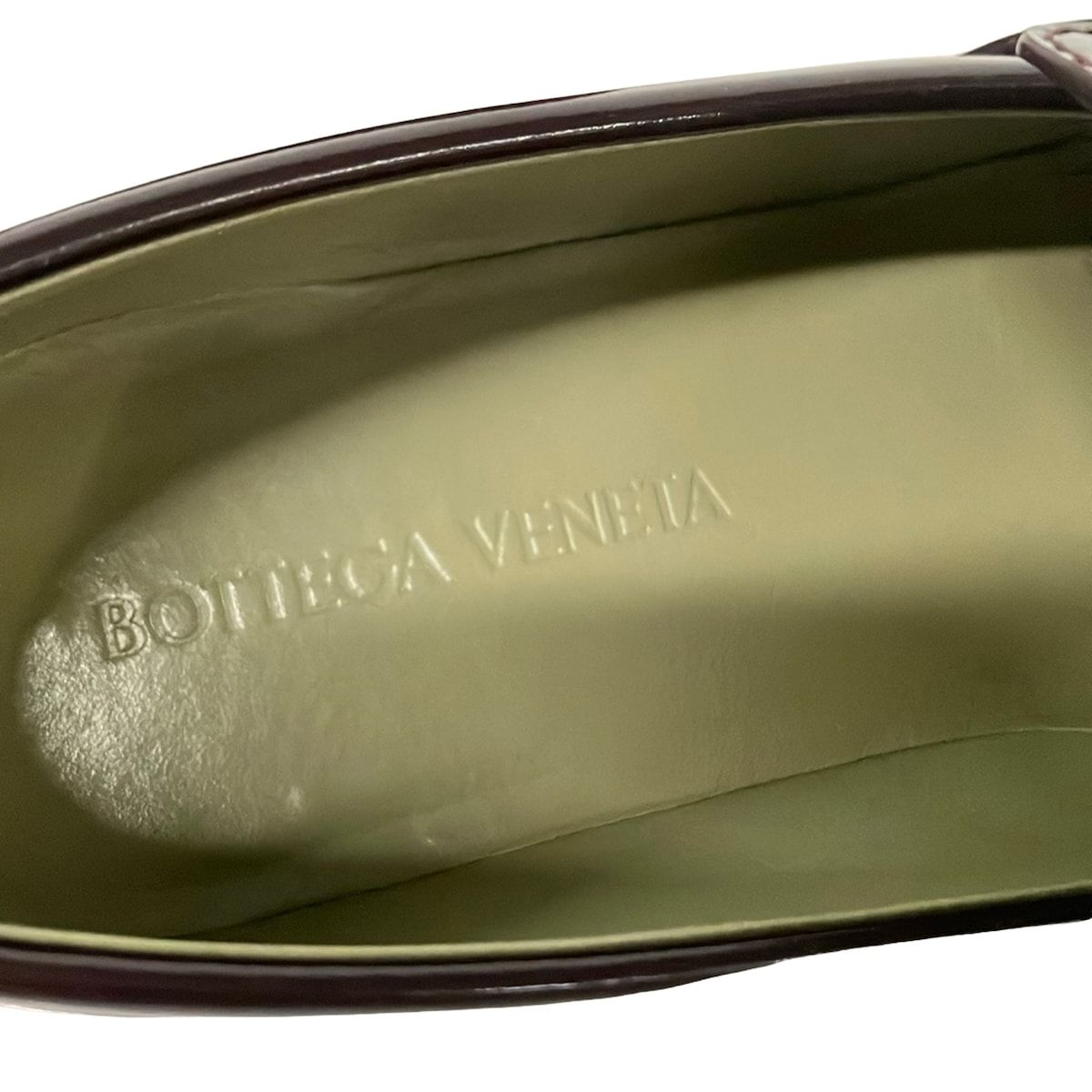 Bottega Veneta Loafers 35.5 Bordeaux Gold Monsieur Leather — view 5