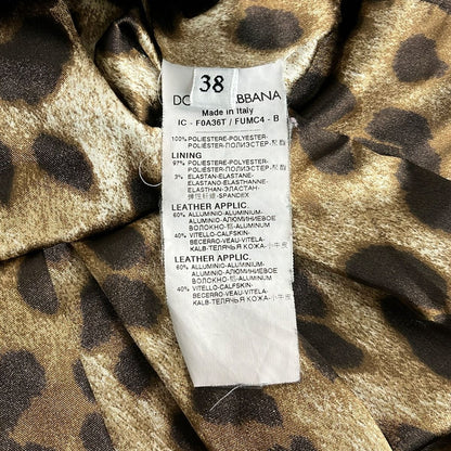Dolce & Gabbana Coat 38 S Gray Beige Long Sleeve Spring Autumn — view 4