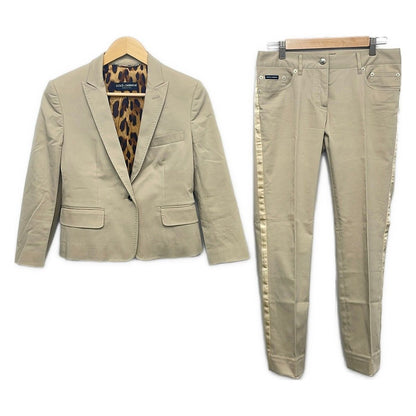 Dolce & Gabbana Pants Suit Beige Shoulder