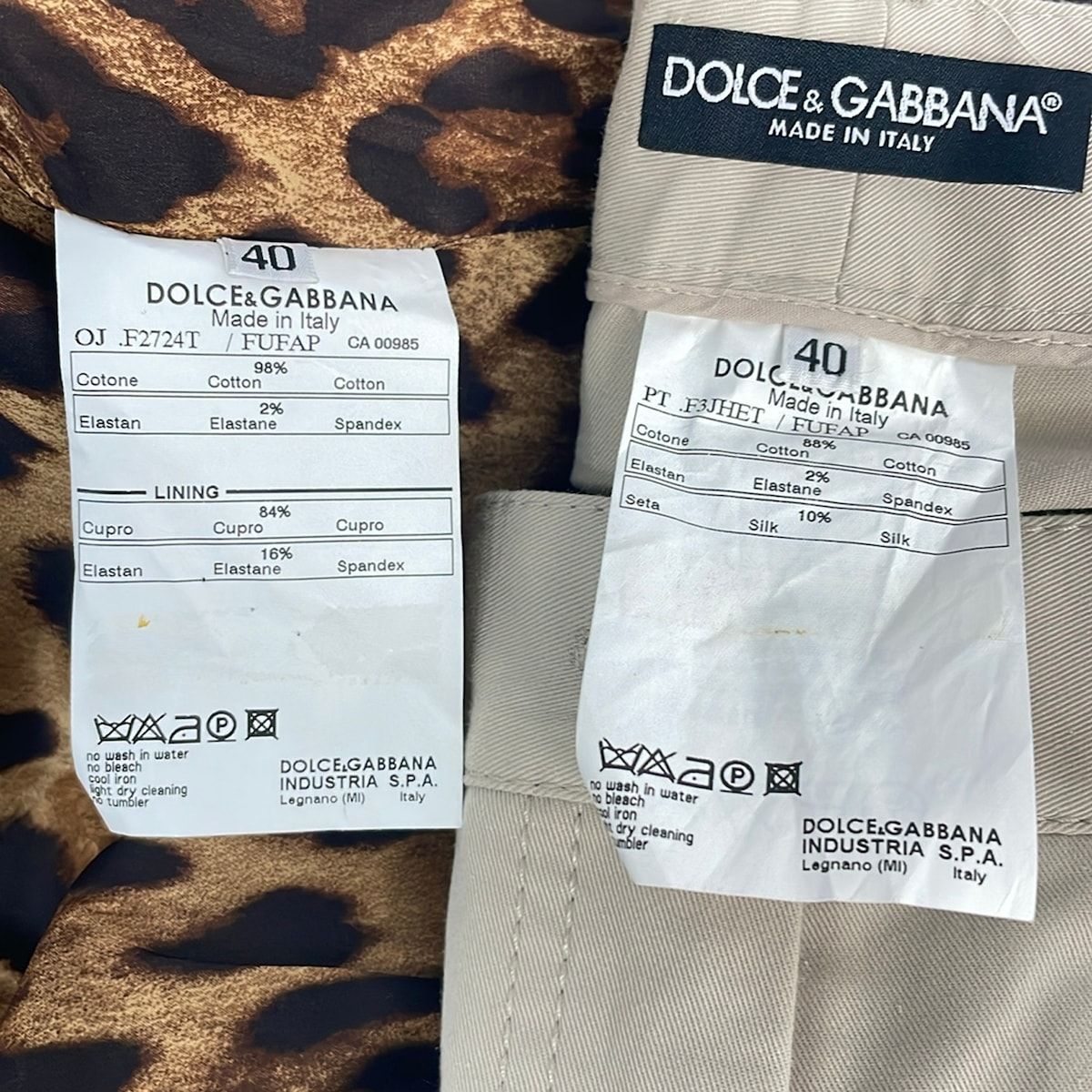 Dolce & Gabbana Pants Suit Beige Shoulder — view 4