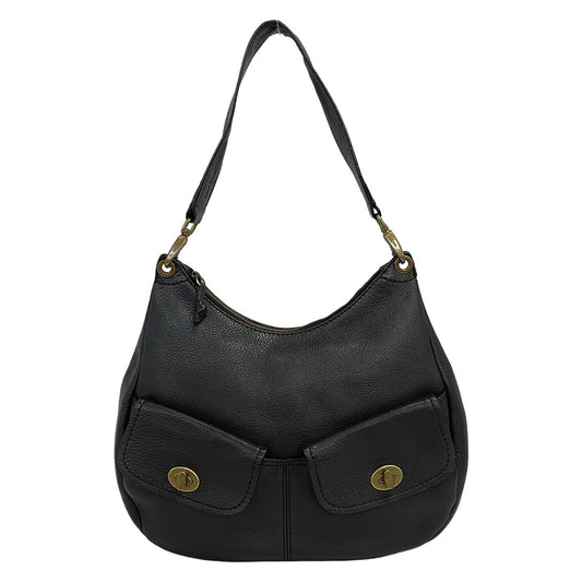 Miu Miu Shoulder Bag Dark Brown Leather