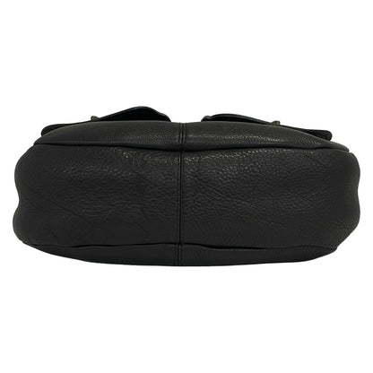 Miu Miu Shoulder Bag Dark Brown Leather — view 5