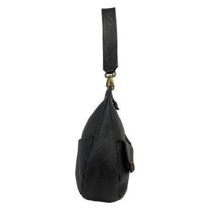 Miu Miu Shoulder Bag Dark Brown Leather — view 4