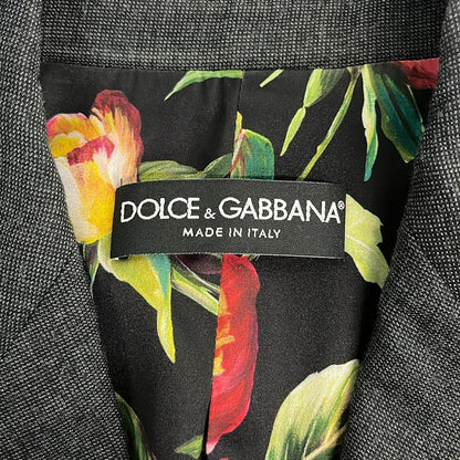 Dolce & Gabbana Pants Suit Black Dark Gray Shoulder — view 3