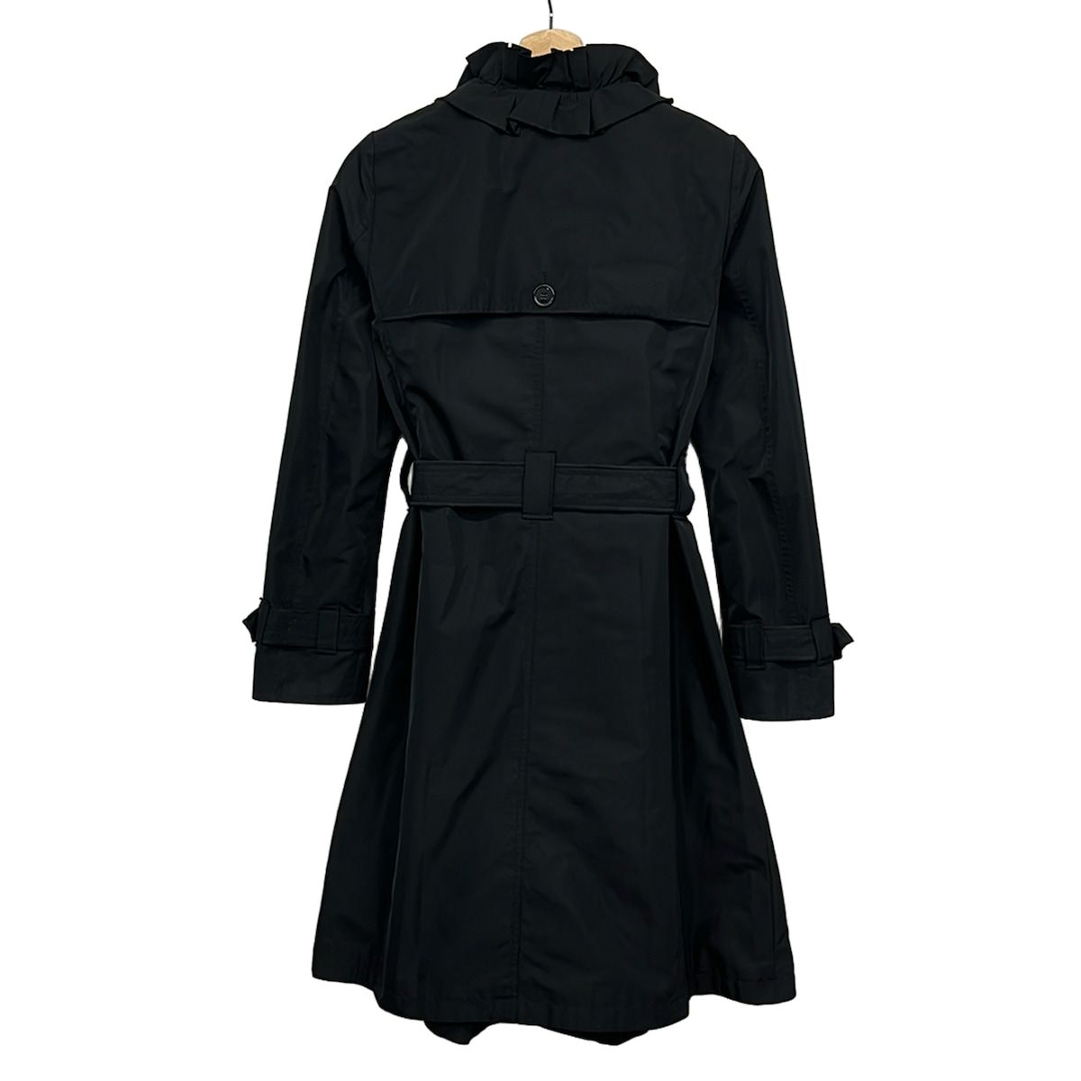 Dolce & Gabbana Coat 36 S Black Long Sleeve Ruffles — view 2