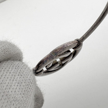 Gucci GG Logo Earrings Hoop 925 Sterling Silver — view 5