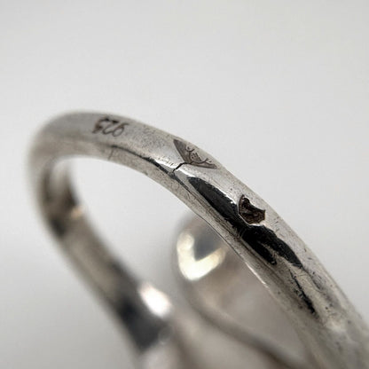 Chanel Logo Ring .5 925 Sterling Silver — view 5