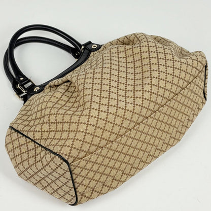 Gucci Diamante Ski Shoulder Bag Canvas Beige Black — view 2