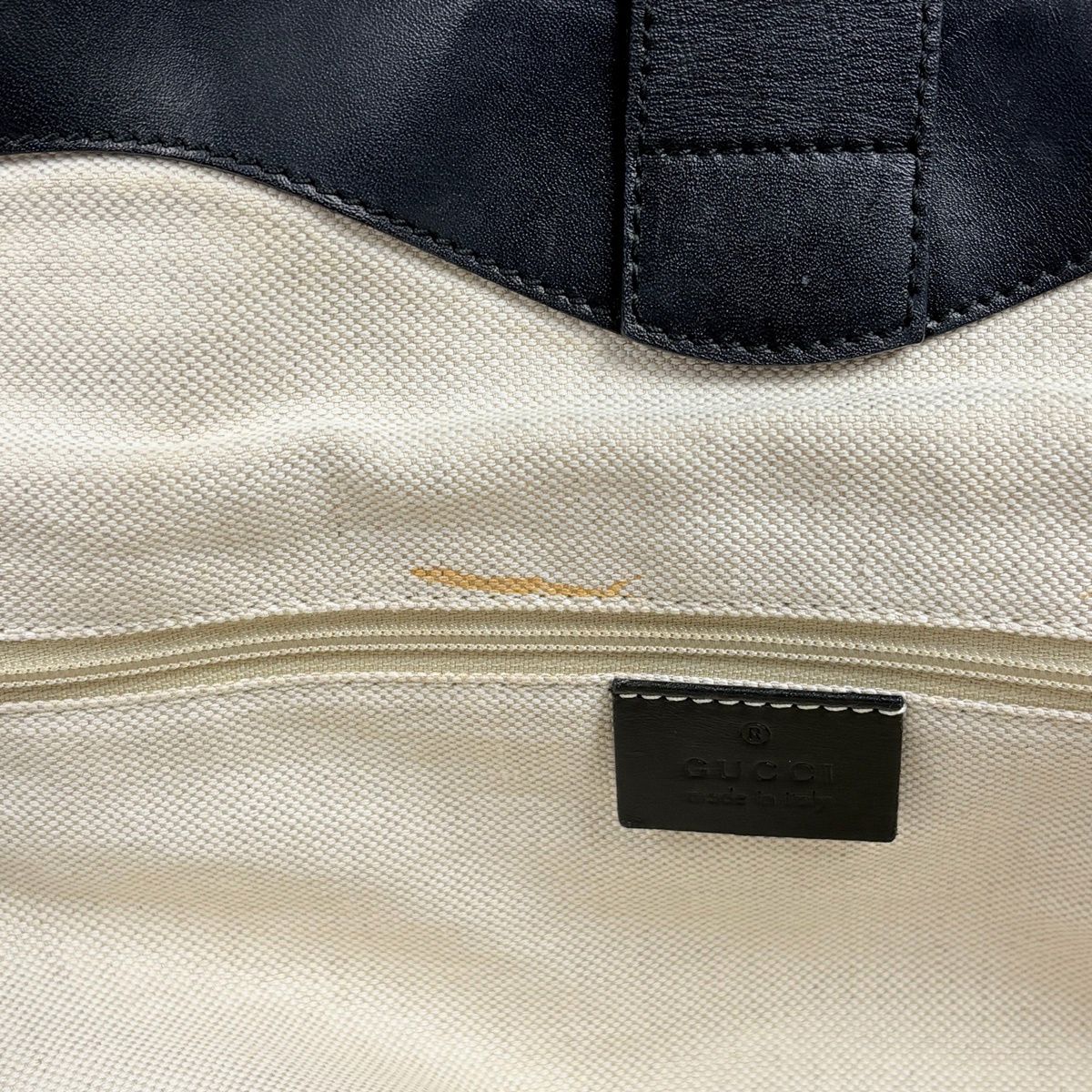 Gucci Diamante Ski Shoulder Bag Canvas Beige Black — view 6