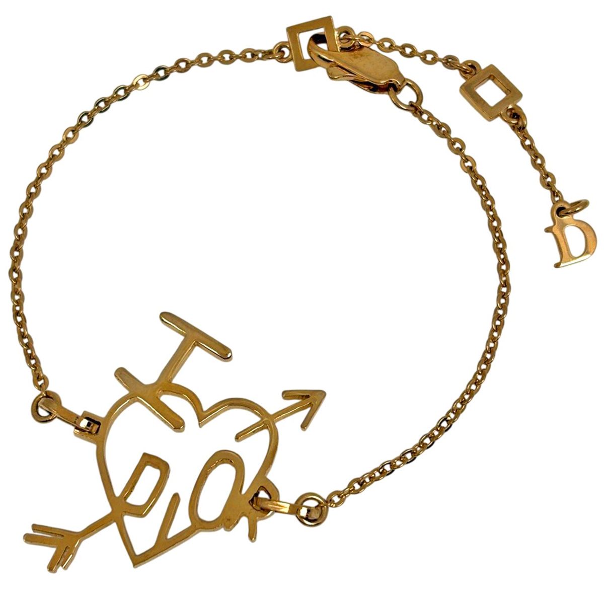Dior Heart Arobu Bracelet Gold Plated