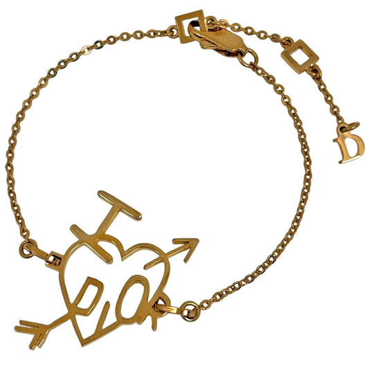 Dior Heart Arobu Bracelet Gold Plated
