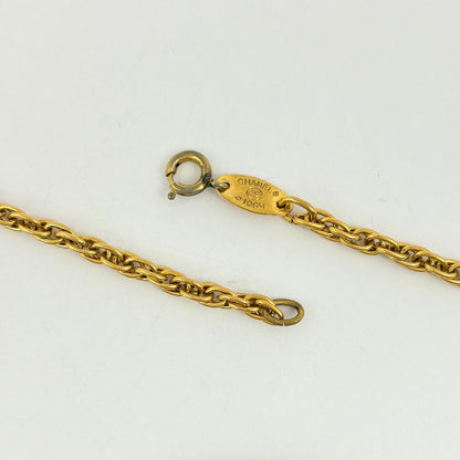 Chanel Logo Chain Necklace Centaur Gold Plated — view 3