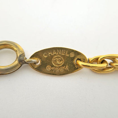 Chanel Logo Chain Necklace Centaur Gold Plated — view 5